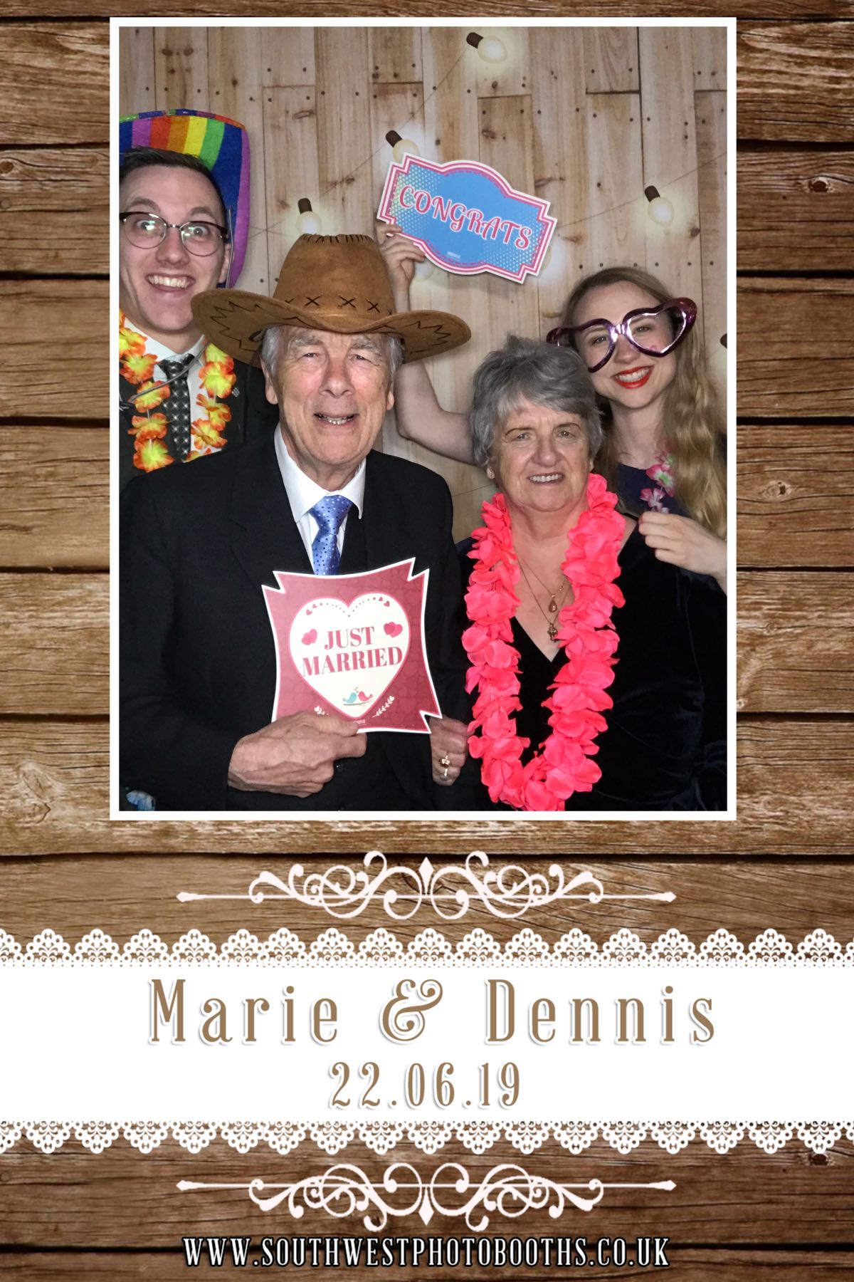 Marie and Dennis | View more photos from the event at gallery.southwestphotobooths.co.uk/u/SWPB/Marie-and-Dennis